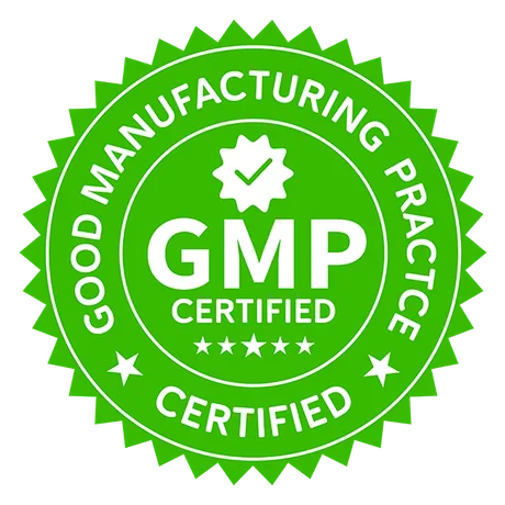 GMP certified - Good Manufacturing Practice badge